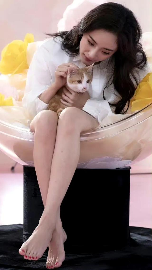 杨幂 白嫩裸足 娇俏美丽