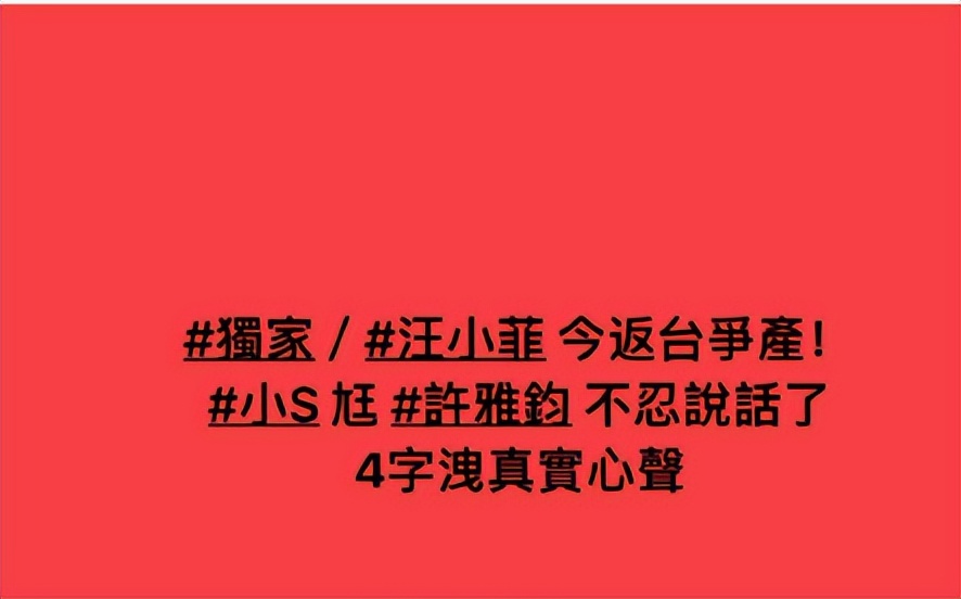 大S去世后许雅钧首度发声,没想到他竟然不帮S家说话!