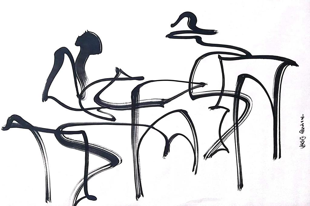 一带一路：当代艺术名家冯伍洲国内外抽象画展剪影