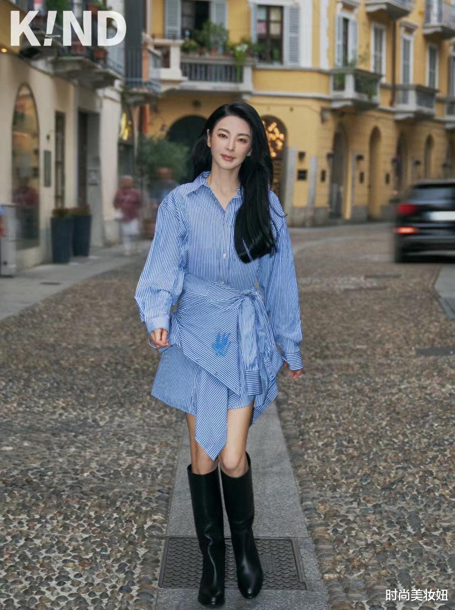 张雨绮身材真敢穿,“花瓶连衣裙”直接穿,小蛮腰太惊艳了