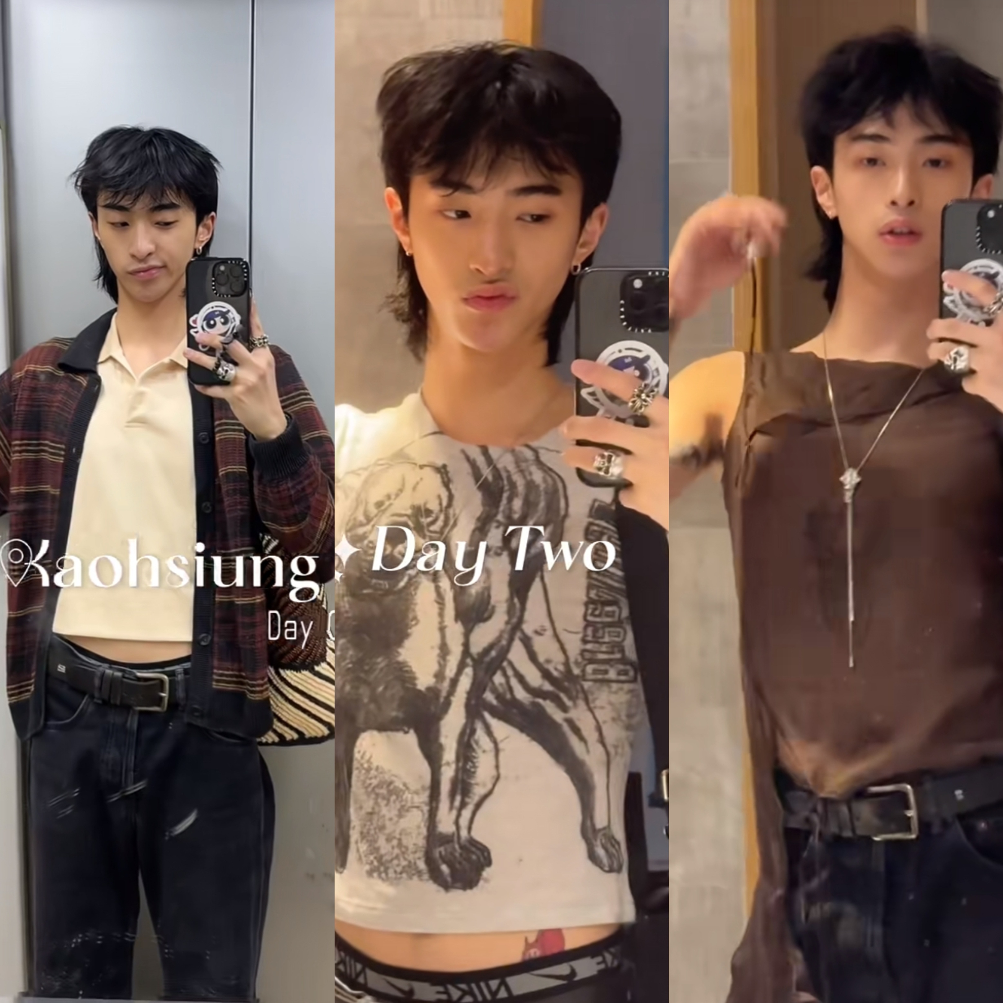 伊能静儿子晒毕业旅行,同行的全是女生,搂着女同学拍照无惧争议