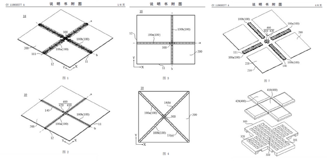 榮耀公開(kāi)“十字”多向折疊屏專利，看起來(lái)比華為三折疊更牛