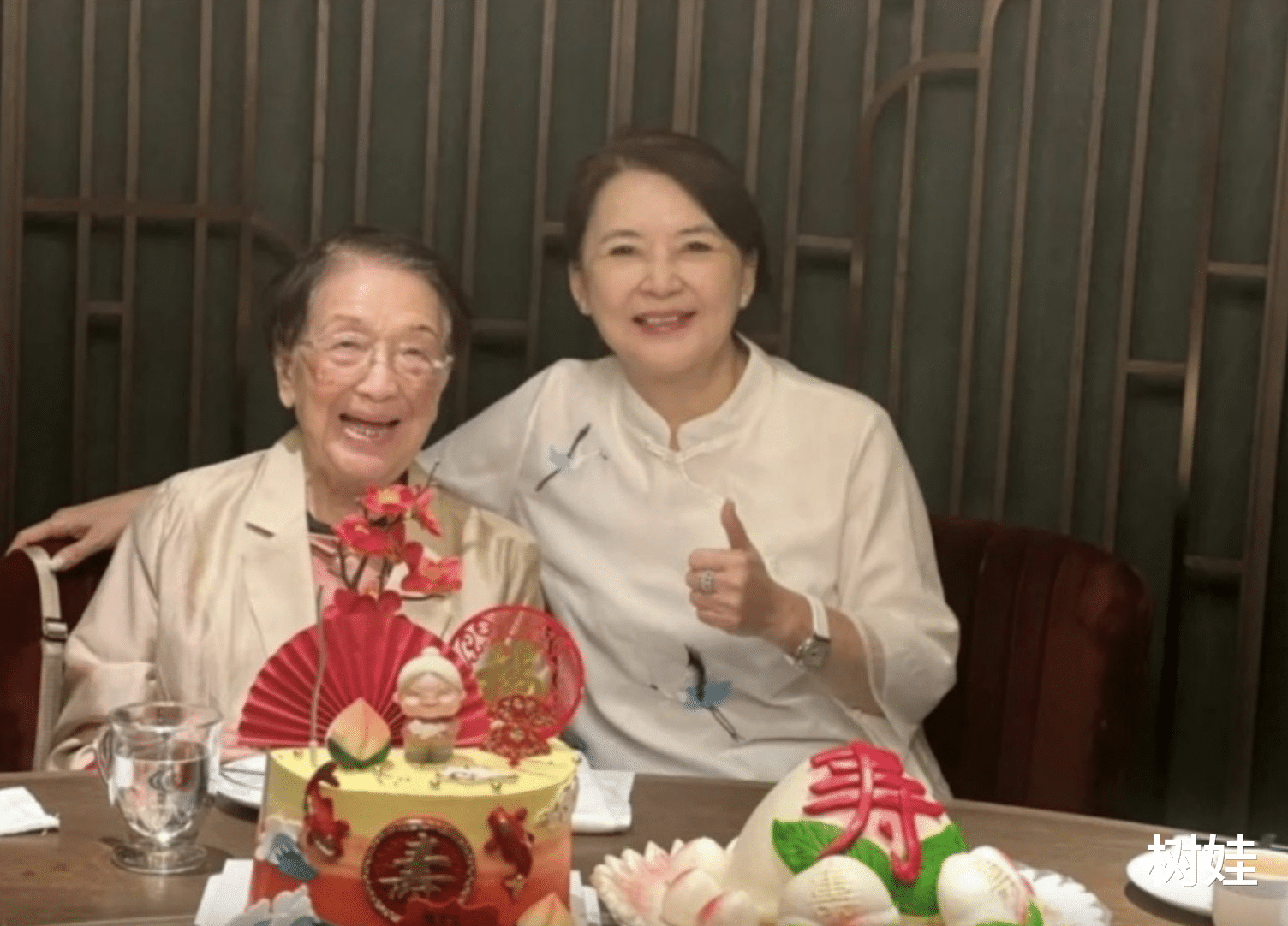 胡慧中为婆婆庆祝百岁生日,婆媳感情和睦如母女,何老太四代同堂