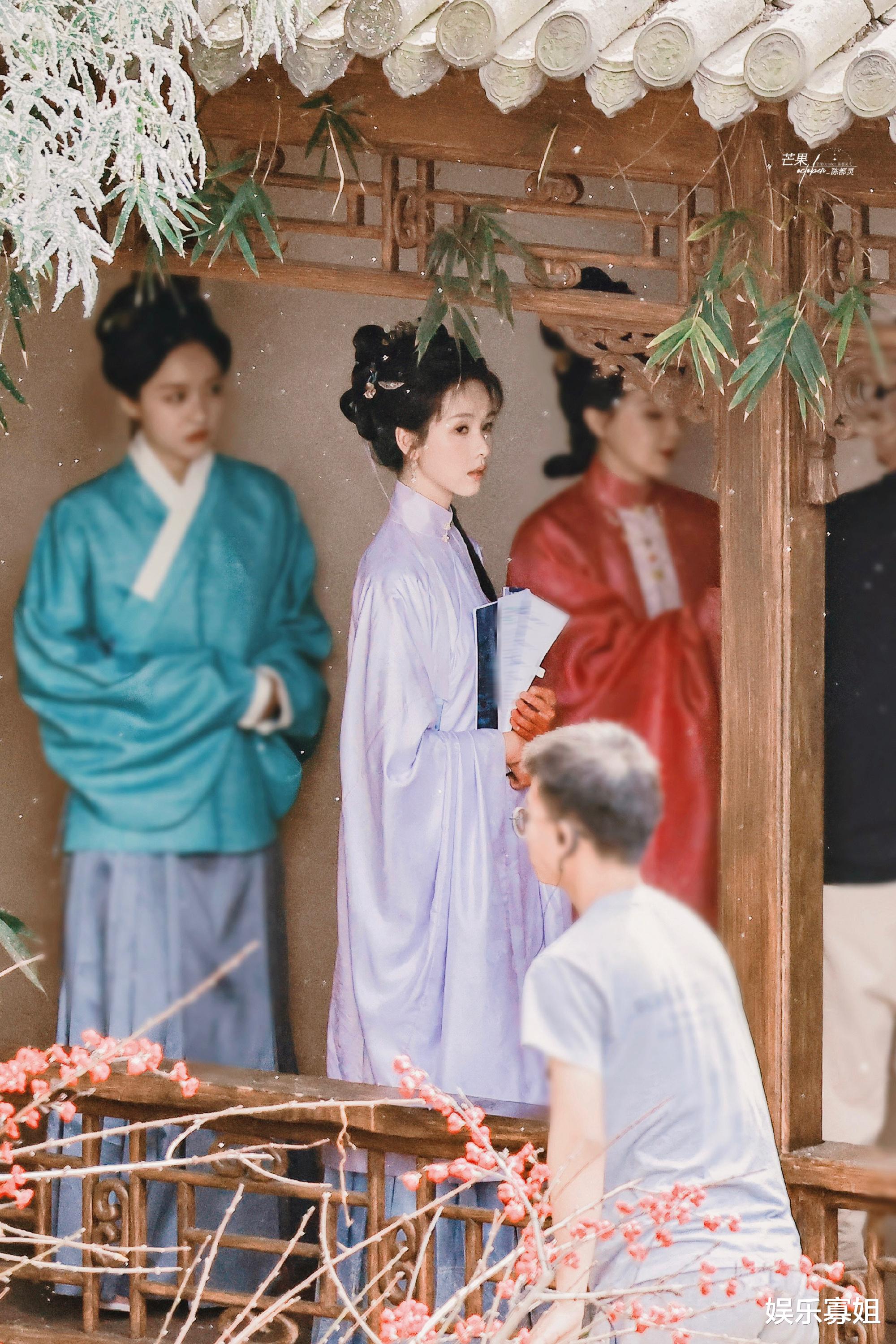 好古韵！陈都灵《贵女》园林仕女图路透，有种黛玉初入贾府的感觉