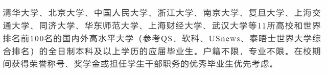 2024上海储备人才招聘工作启动！世界百强高校毕业生才能报名！
