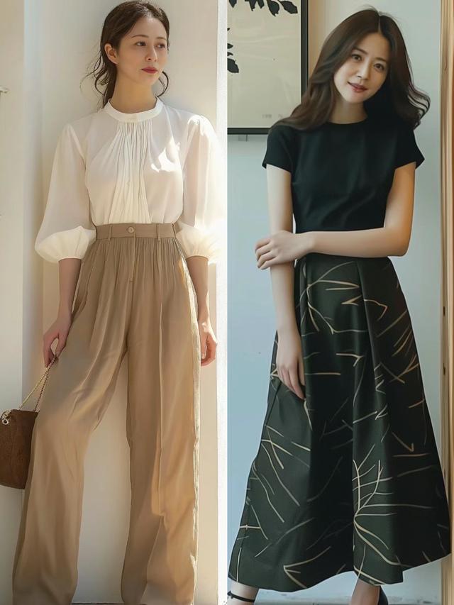 这是我见过最时髦的妈妈，头发微卷、穿衣显贵，40+还有少女范！