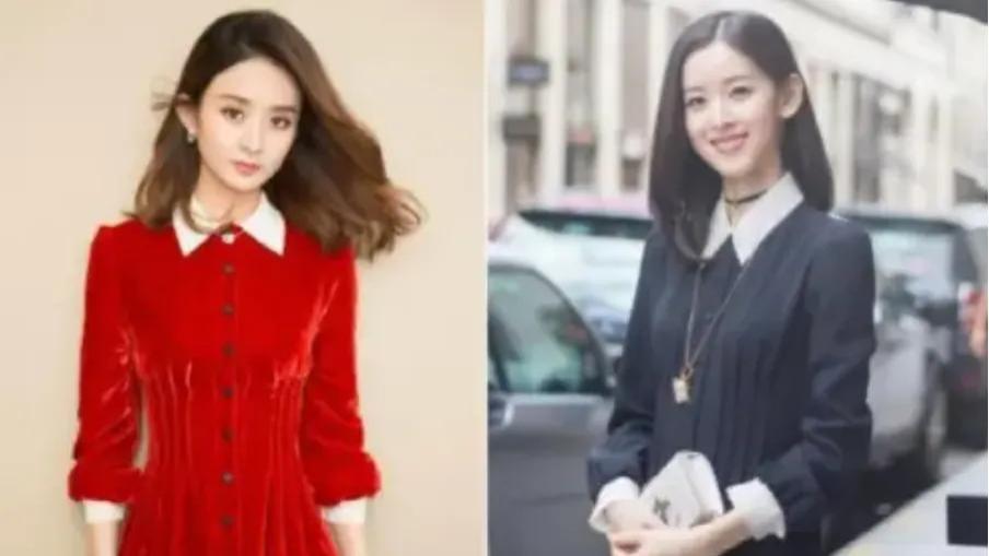 当36岁赵丽颖撞衫30岁章泽天，终于见识了女明星与豪门贵妇的差距有多大了