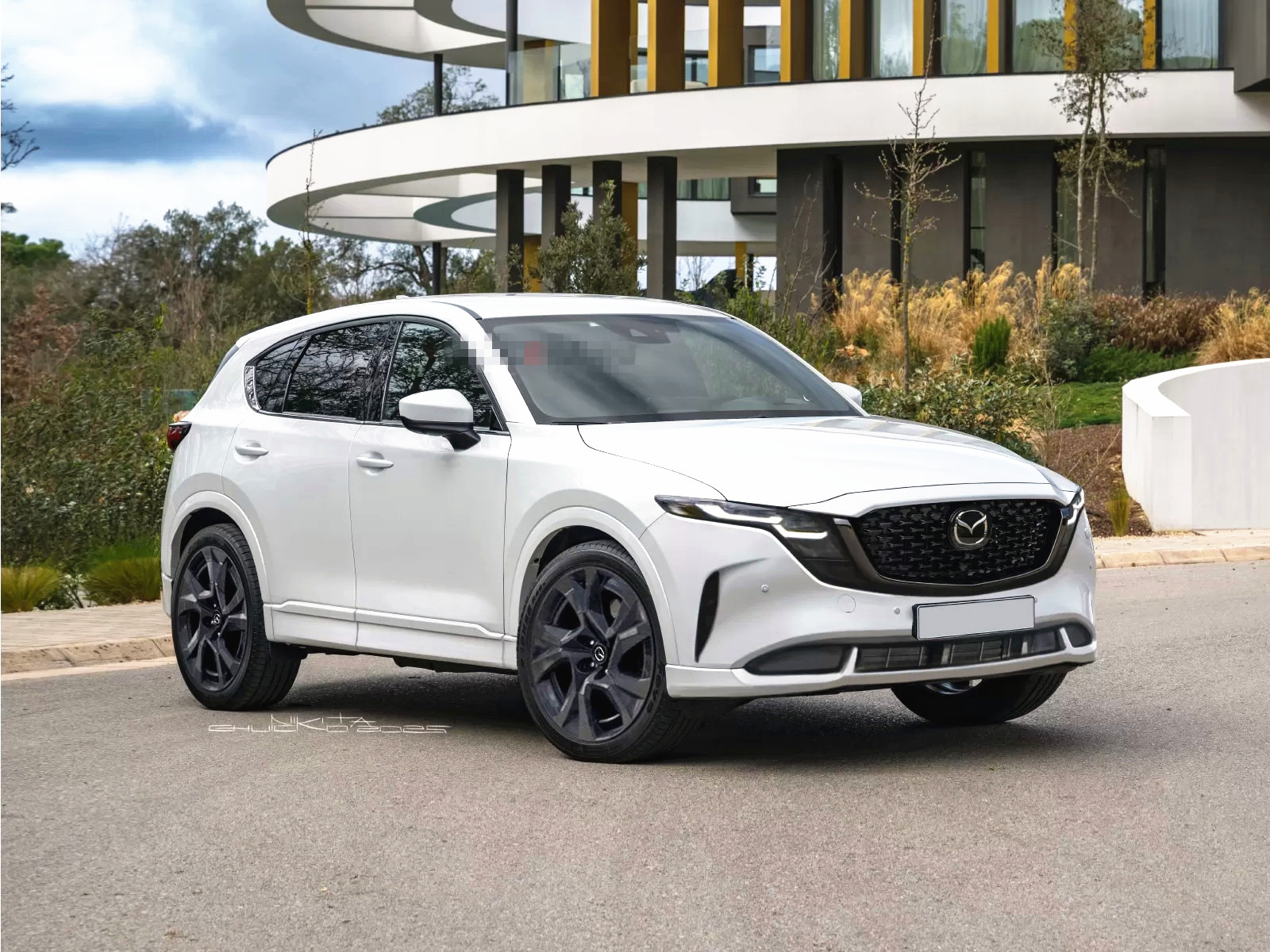 2025新款马自达CX-5曝光 全新大灯更加纤窄