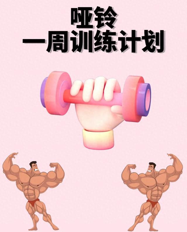 单使用哑铃的一周健身训练计划！