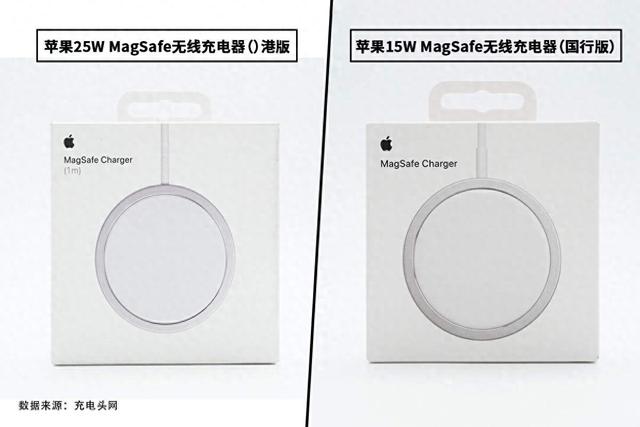 功率差10W设计有何区别？苹果港版、国行版MagSafe无线充拆解对比