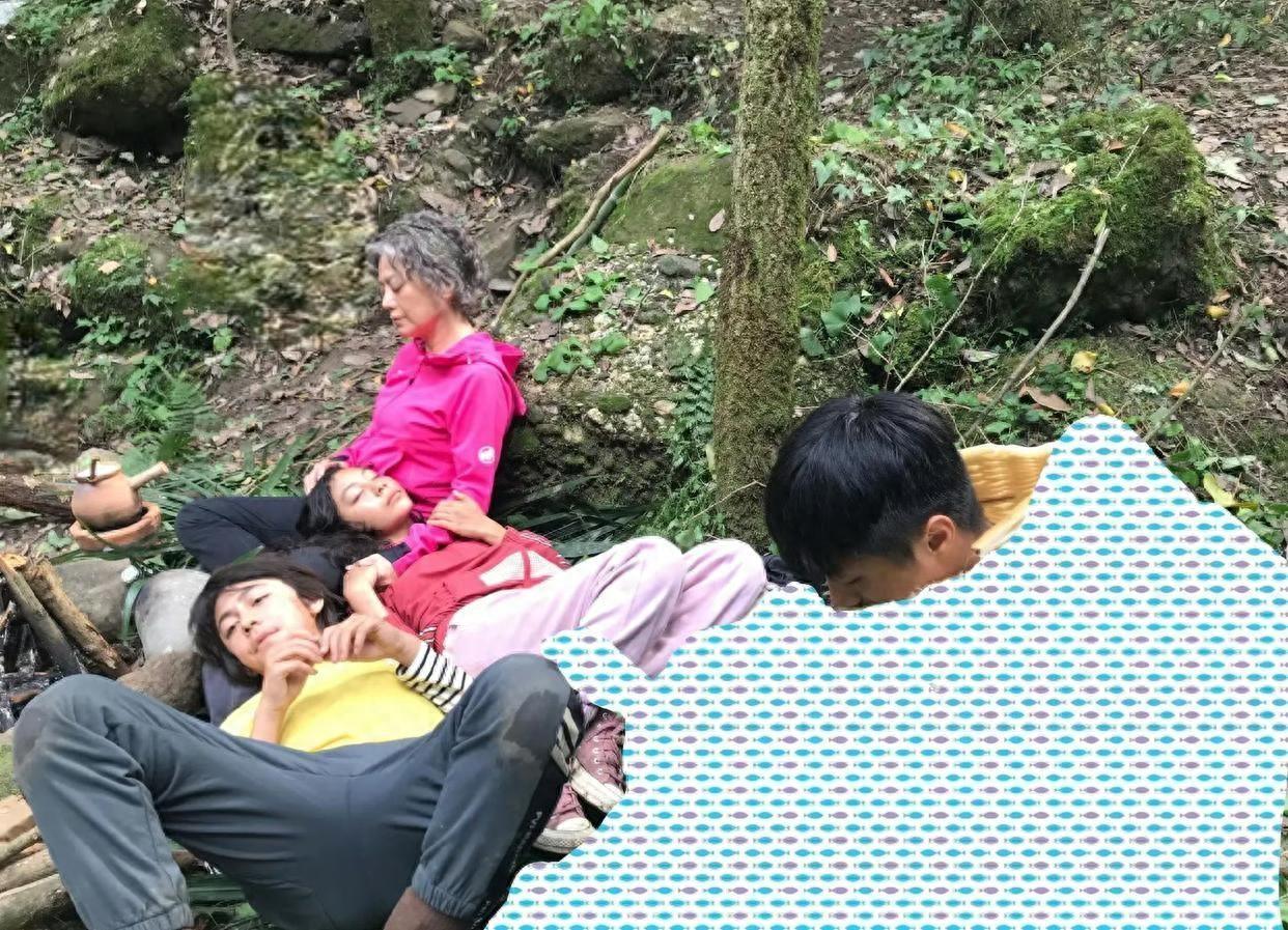 刘烨带老婆去爬山,诺一霓娜气质特殊似流浪,安娜白发像老太太