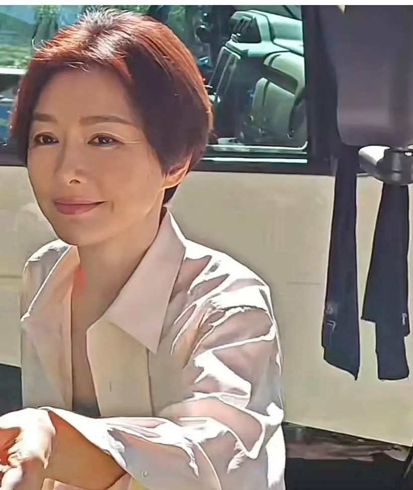 45岁秦岚换个发型像54岁，阿姨感太浓了，实在是认不出来