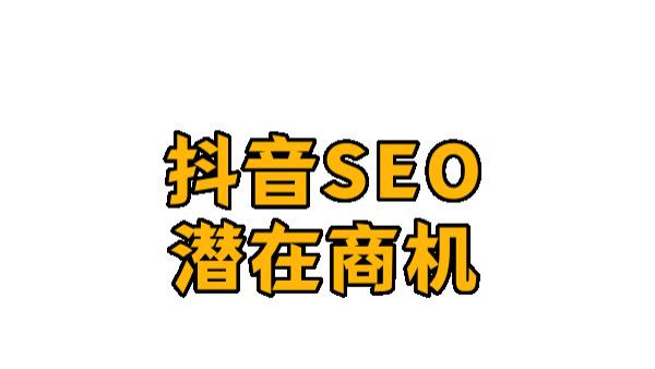 吴韦朋：哪些人适合做抖音SEO？揭秘小领域大市场的潜在商机