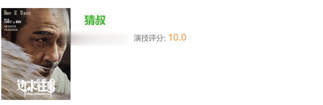 边水往事重排演员演技，蒋奇明9.9分没干过第一，郭麒麟排名意外