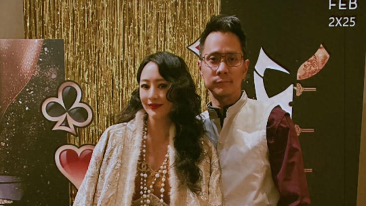 林子祥继子春节办50岁寿宴，名媛妻关颖一身贵气，心情大好喝多了