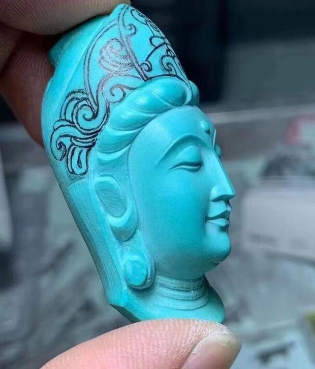 绿松石雕刻的差距