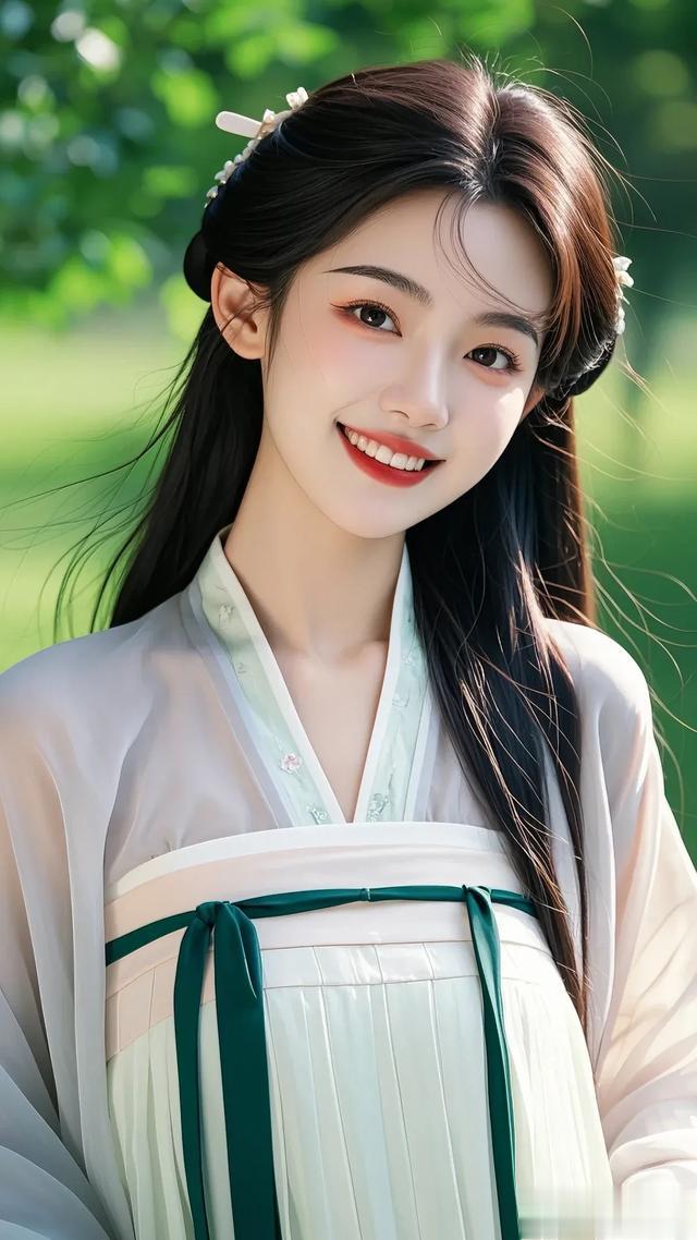 古韵甜美的微笑:秀外慧中的古装佳人