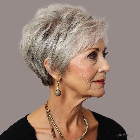 中年女性发型别乱剪，最好试试层次短发，好看时尚有气质