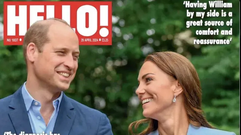 威廉和凯特封面合照新鲜出炉！脸瘦脖子粗，传递王妃新的健康信息