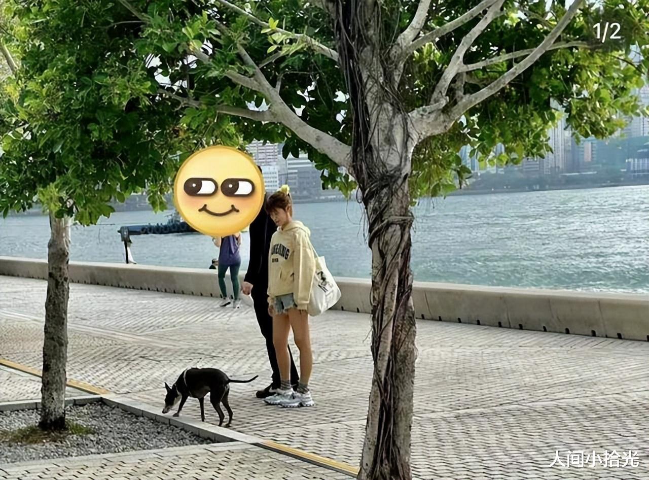 TVB力捧小花疑似恋爱中!与高大帅哥遛狗,甜蜜互动让人心动