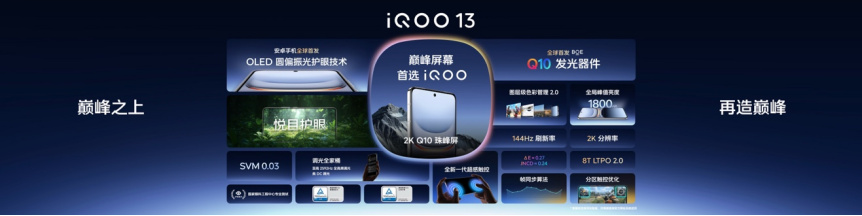 自研电竞芯片Q2登场 iQOO 13打破电竞视效天花板, 3999元起