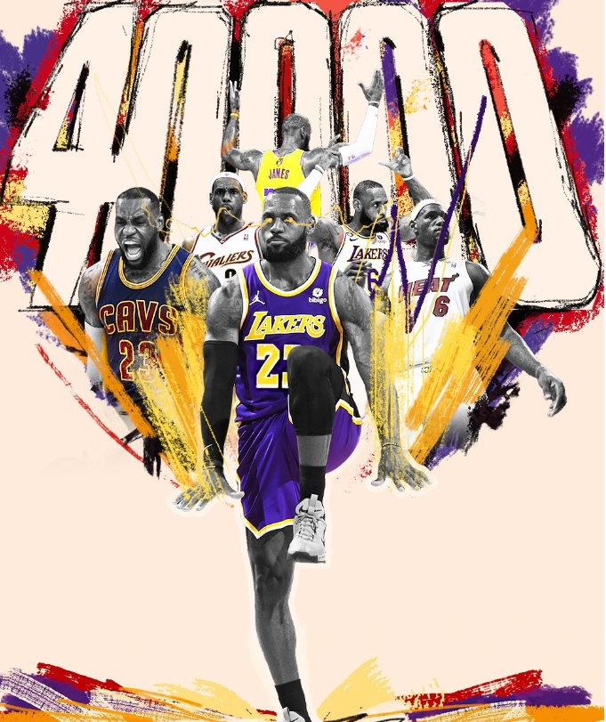 詹姆斯411終于竣工，一個又一個記錄證明，詹姆斯當之無愧GOAT