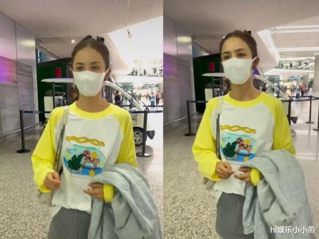 佟丽娅机场素颜引热议，形象反差大遭调侃，网友：挖完煤的煤老板