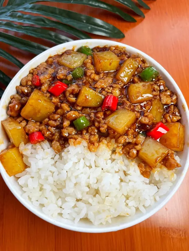 坚持不吃外卖，简单易学的盖浇饭来了，多忙，也要记得好好吃饭