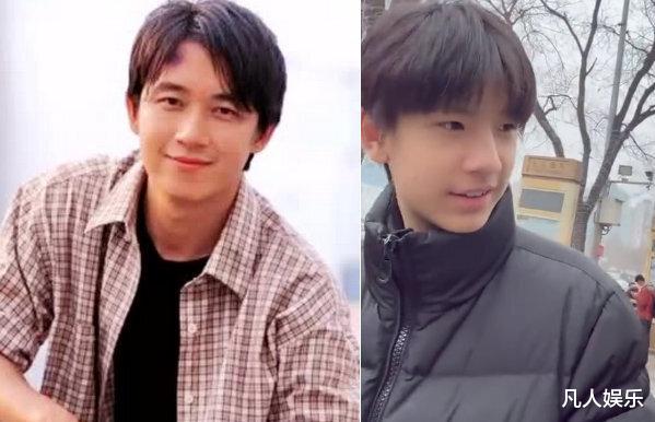 潘粤明儿子帅到认不出,与母亲同框超温馨,容貌酷似父亲年轻时