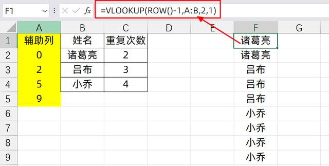 Excel新公式Tocol,发现新用法,批量重复指定次数