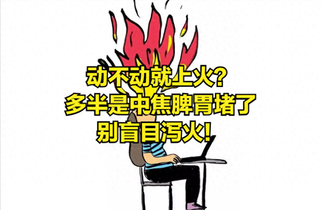 动不动就上火？多半是中焦脾胃堵了，别盲目泻火！
