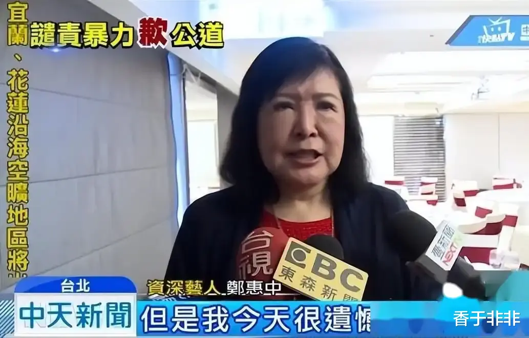 19年“台独”分子郑丽君：大肆宣扬“去中国化”，遭明星当众掌掴