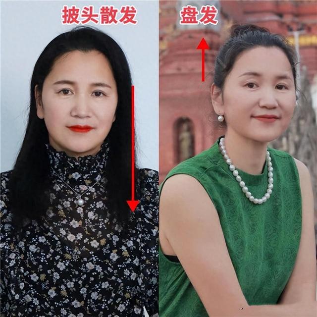 “披头散发”和“盘发”的女人对比,哪个更气质?看完你就明白了