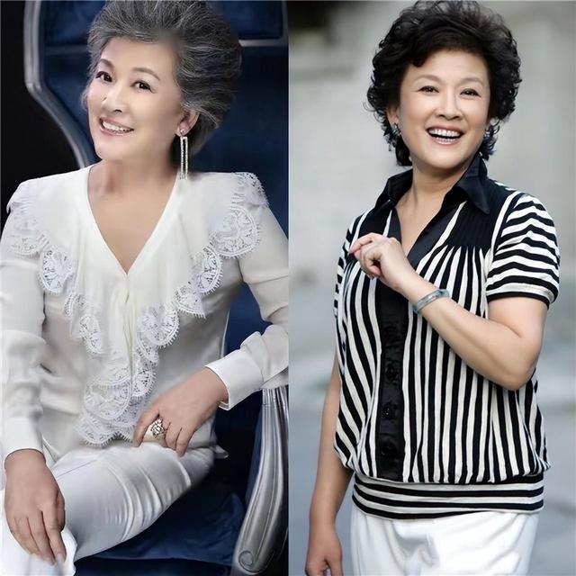 被73岁宋春丽老年状态惊艳！头发花白、穿衣简单素雅，老了也优雅