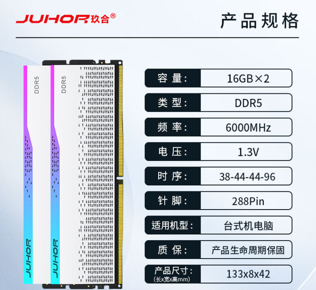 双十一买什么装机内存？JUHOR玖合DDR5来帮忙