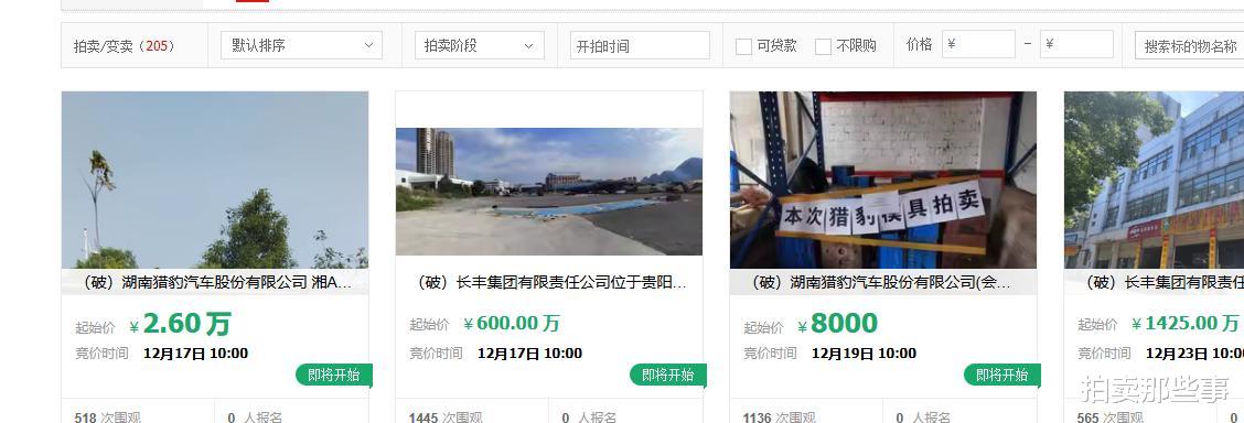 湖南猎豹汽车破产，一批模夹工具被拍卖，283.6万成交