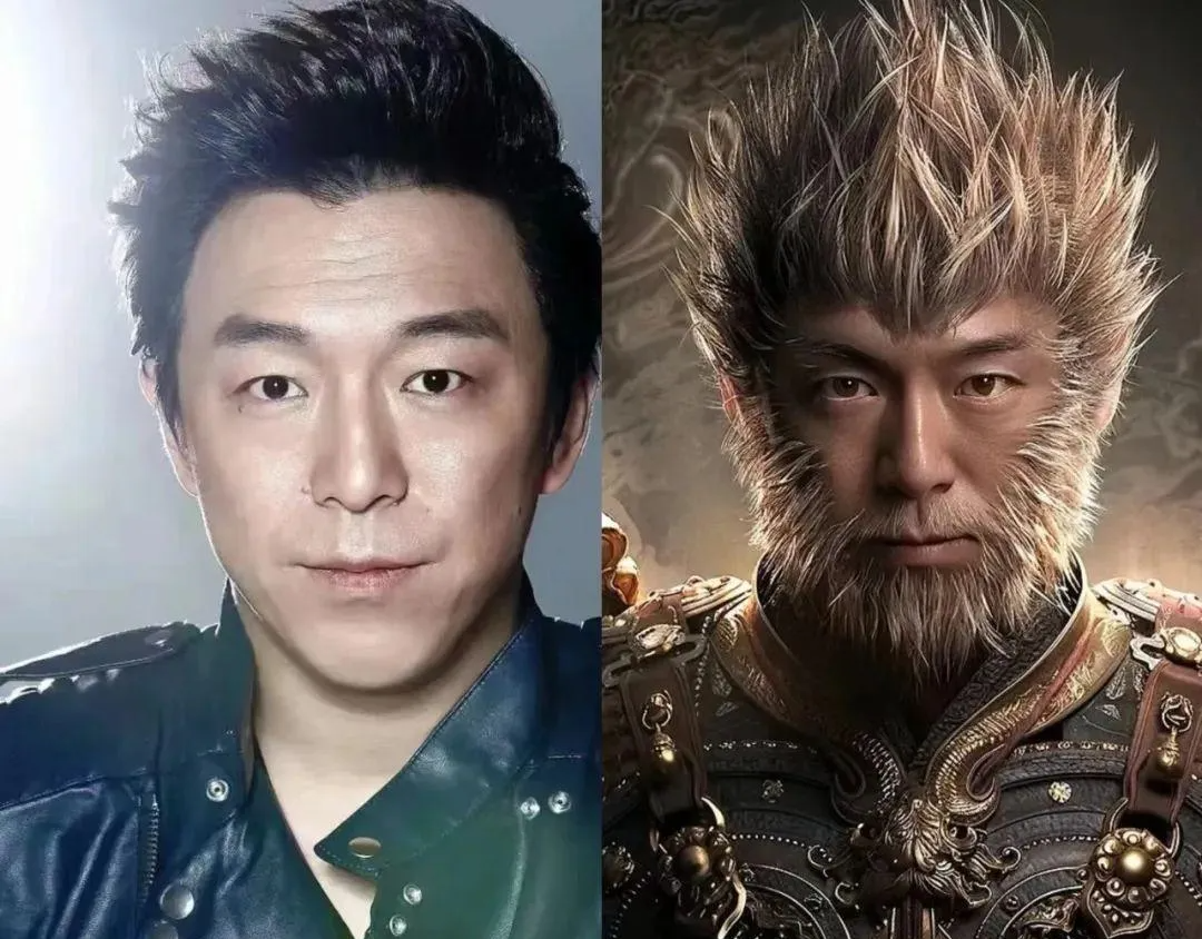 黑神话悟空:9大明星换脸,周星驰够帅,但李小龙的版本简直太英俊了吧!