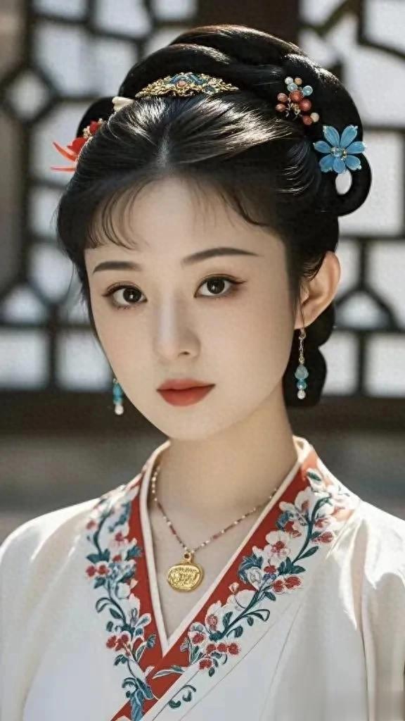 赵丽颖版本薛宝钗造型,唇不点而红,眉不画而翠!