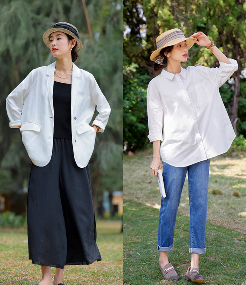 入春之后，又火了一种穿搭叫：“简单款+单鞋”：40岁女人穿上实在是太美了！