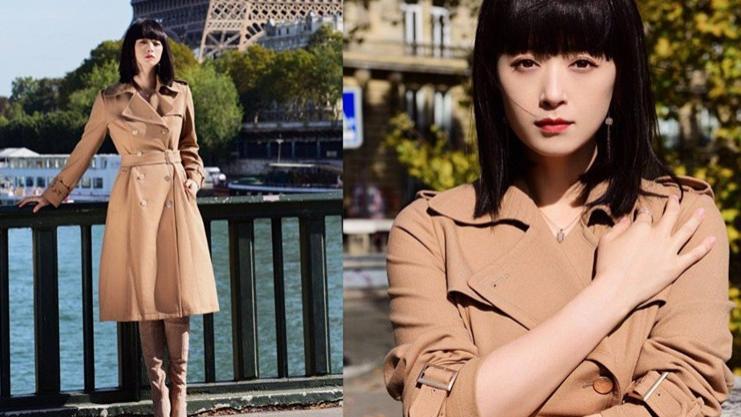 蒋欣减肥成功后，剪了新的齐刘海，让41岁的她美得如此惊艳、优雅