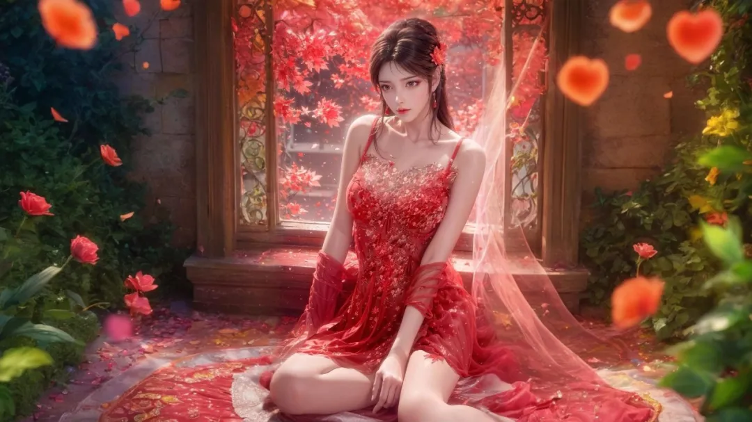 《完美世界》火灵儿：火红枫叶映佳人