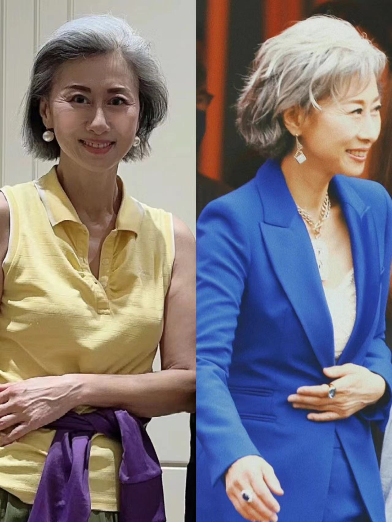 62岁叶倩文亲身示范:白发不染,不穿老年装,到老都没“大妈感”