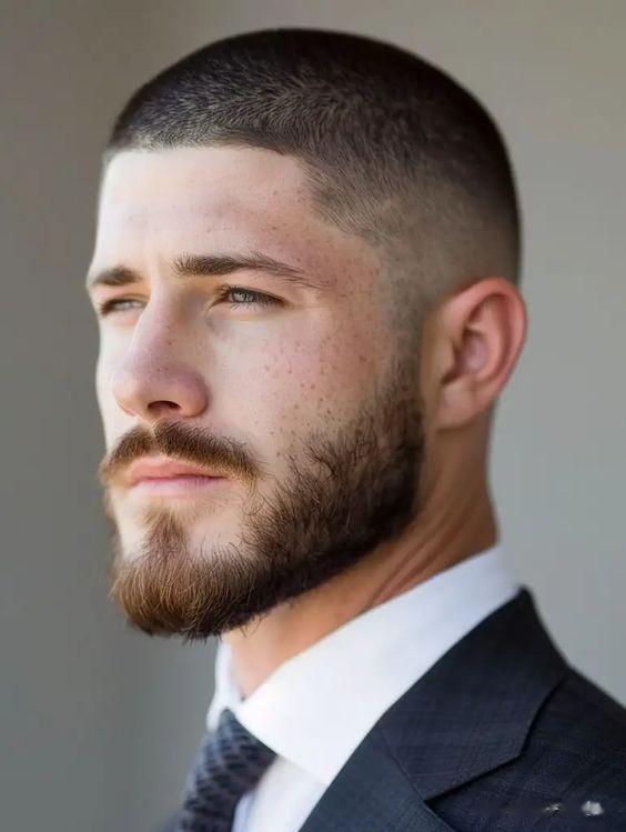 超短男士寸头:简约魅力,尽显男儿本色