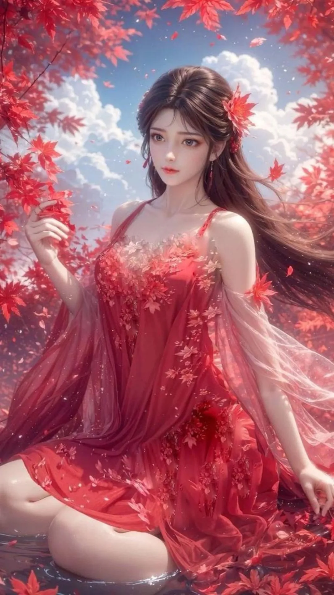 《完美世界》火灵儿：火红枫叶映佳人