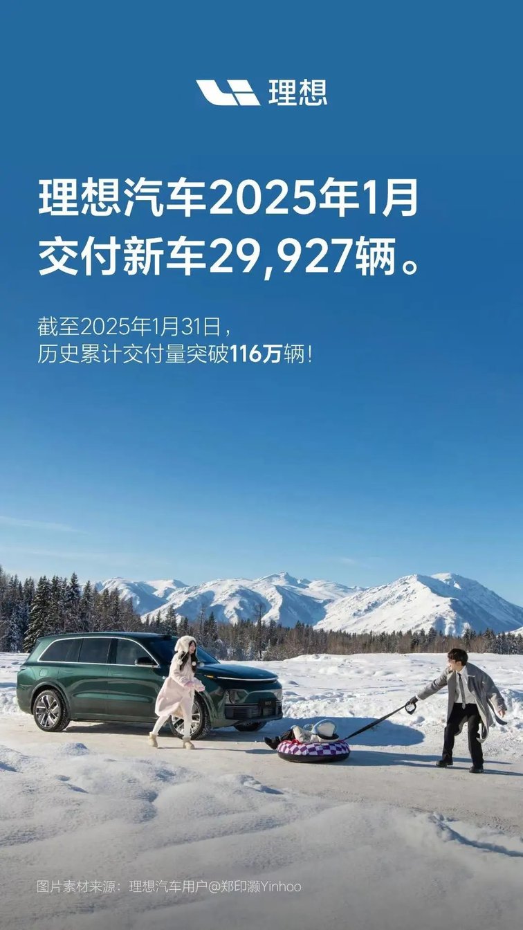 1月新能源车企销量，比亚迪超30万辆，蔚来不足万辆，哪吒掉队