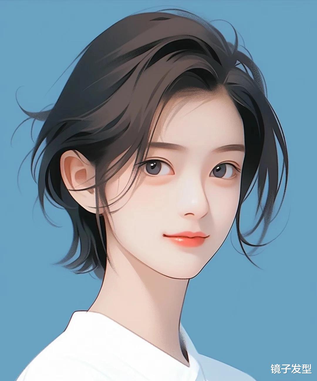 漫画短发来了,波波头和层次短发带点纹理,挂耳造型真好看