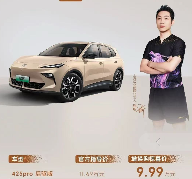 全球标准纯电后驱SUV，又大又稳又安全，惊喜价9.99万，剑指比亚迪元