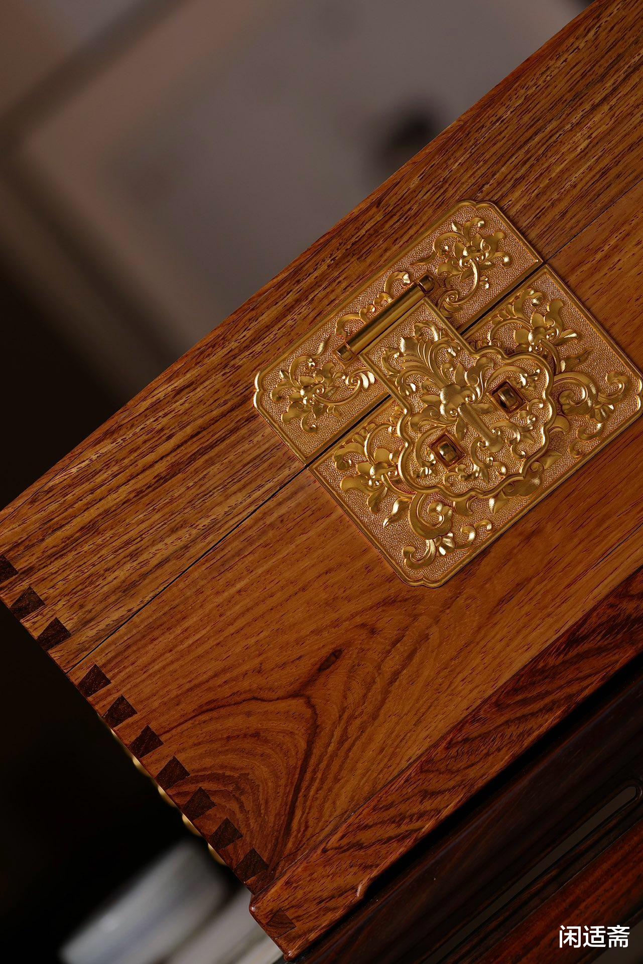 珍藏,全独板黄花梨,首饰箱