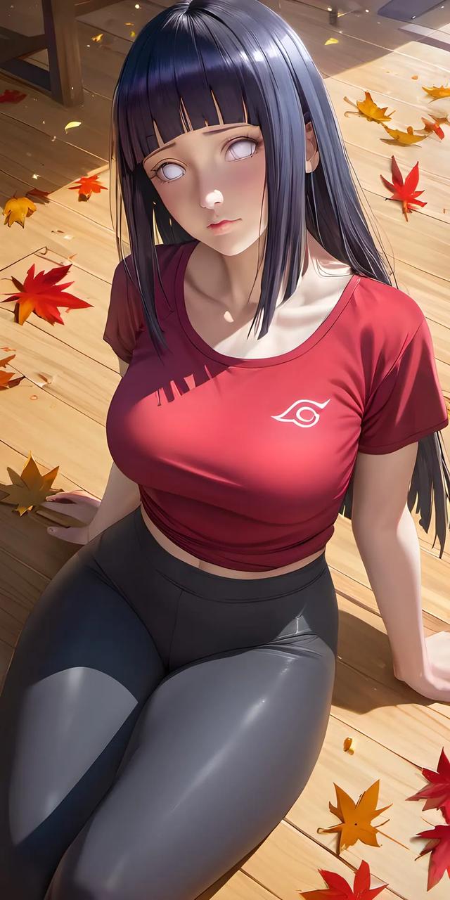 正在练瑜伽的雏田,好身材一览无余