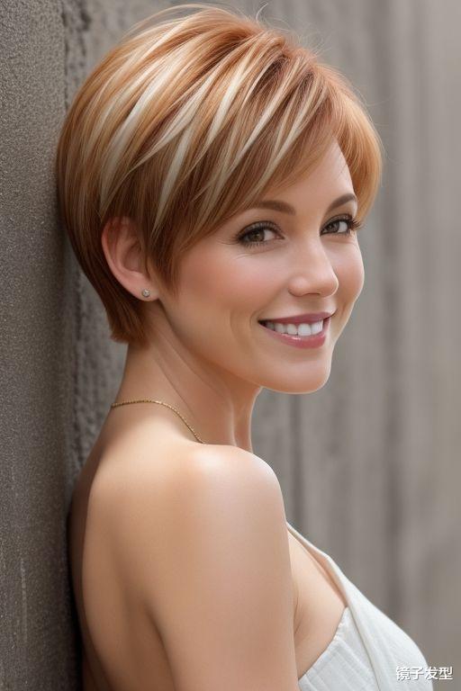 女发不论怎么剪，也要试试彩色层次短发，美得让人心动